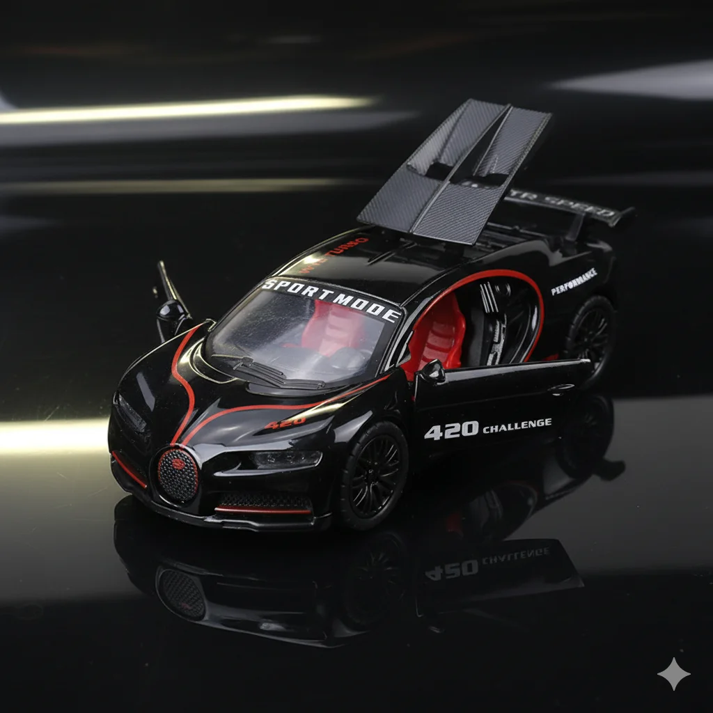 

Масштабная модель суперкара 1/36 (в упаковке), литая металлическая машинка, игрушка для мальчиков, с функцией отката назад, подарок на день рождения.