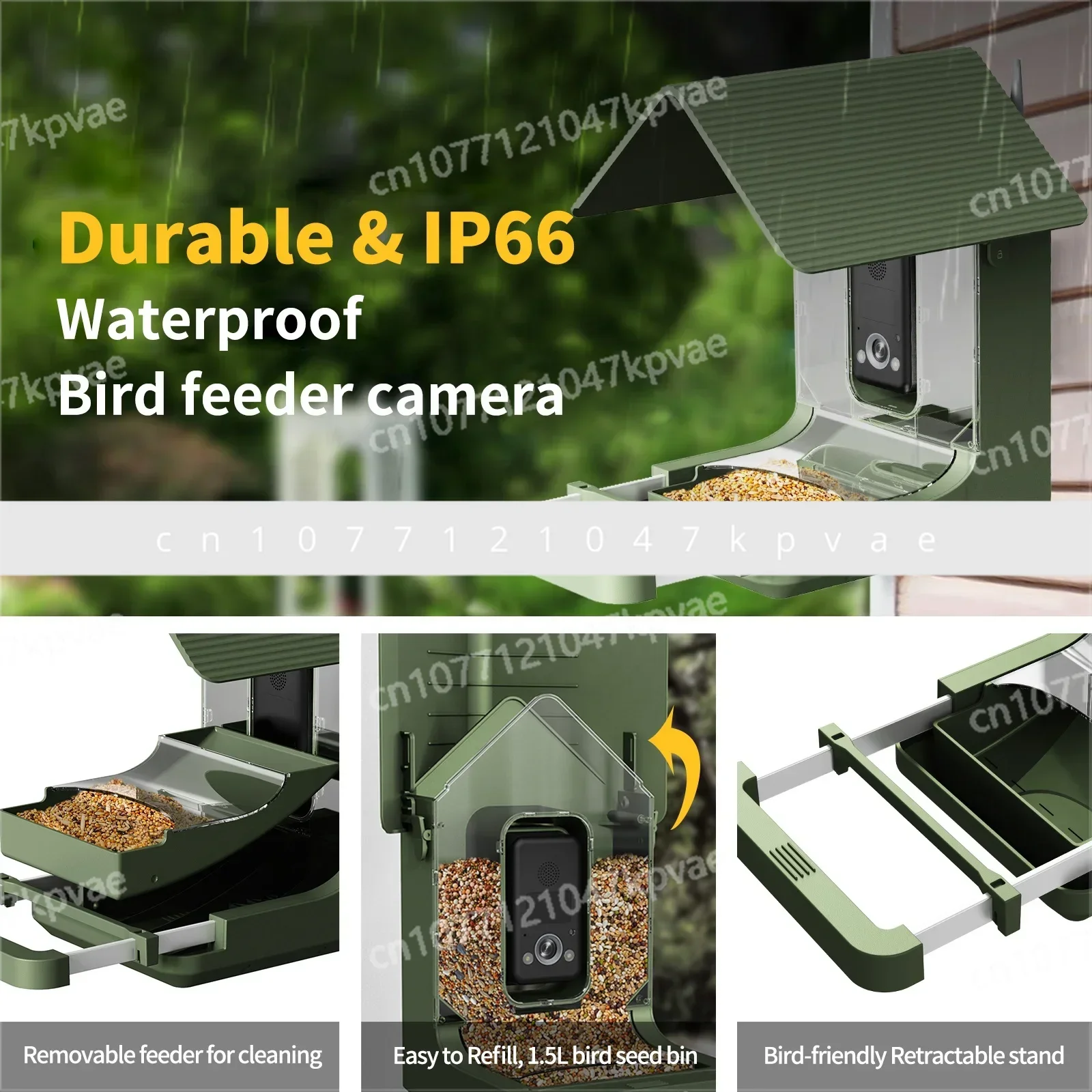 Real Time View of Intelligent Bird Feeding Using Bird Friendly House Cameras To Recognize Bird Observation Cameras