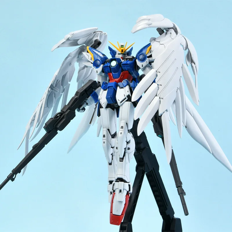 Bandai  MG 1/100 Master Grade WING GUNDAM ZERO EW Model Kit Assembly Anime Action Figure Model Toys Gift for Children