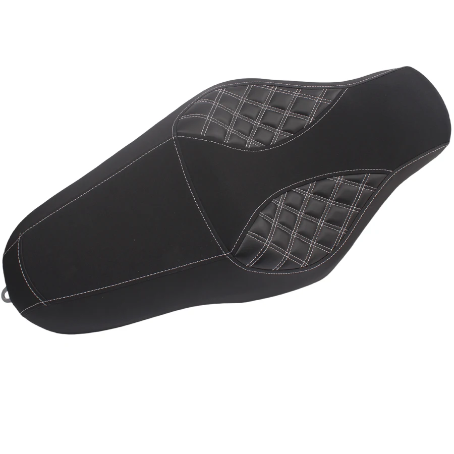 Motorcycle Driver Rear Passenger Two Up Seat For Harley Sportster XL 883 1200 48 Black
