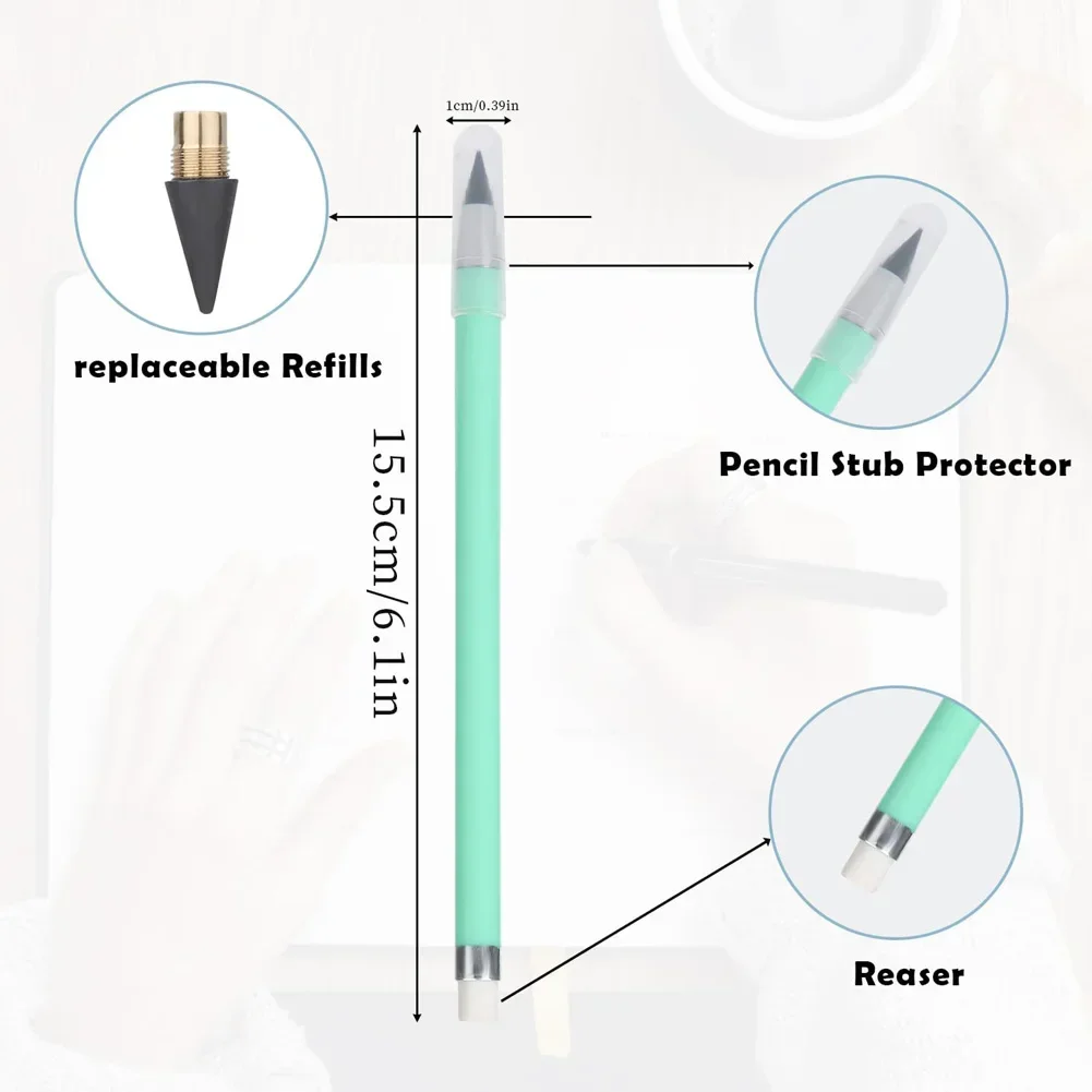 6/12/18pcs Inkless Pencil,Forever Pencil Reusable Everlasting Unlimited Pencil Writing Drawing Students Office School Supplies image 5