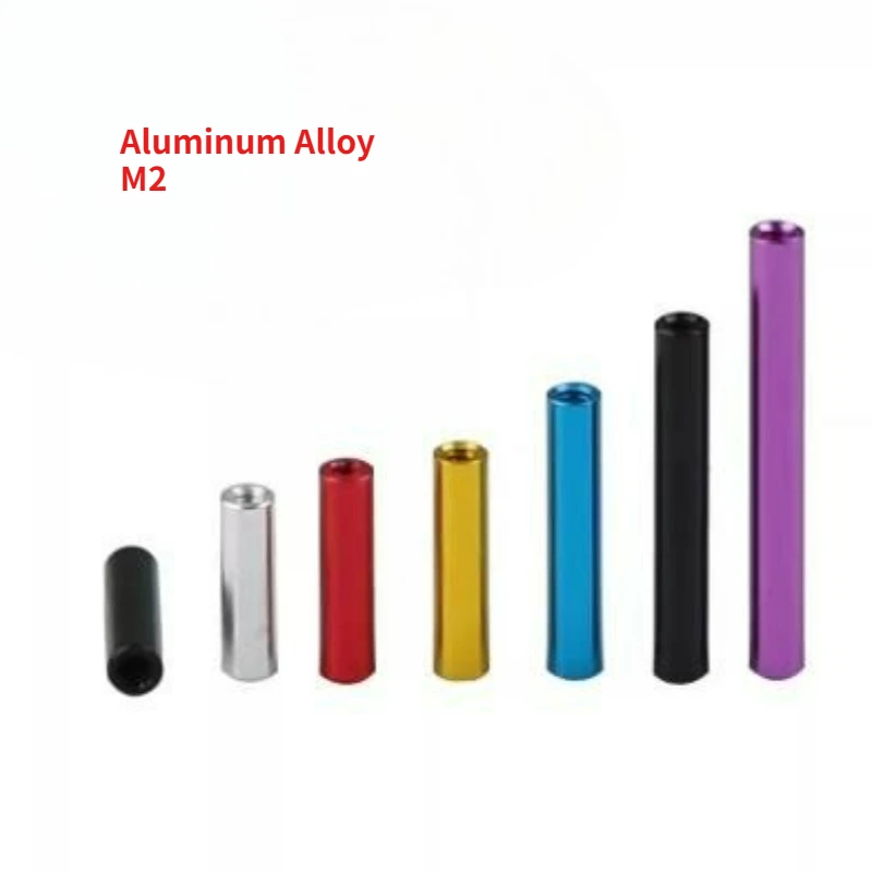 

10PCS M2 Aluminum Alloy Colourful 6mm~50mm Long Round Aluminum Standoff Column Rods Round Aluminum Spacer for RC Multirotor
