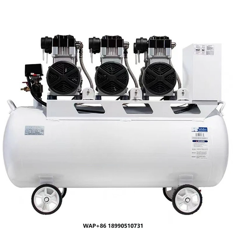 

Portable Professional 3X1500-140 Oil-Free Air Compressor Silent and Efficient Aluminium Car Engine Cleaning Equipment Car Care