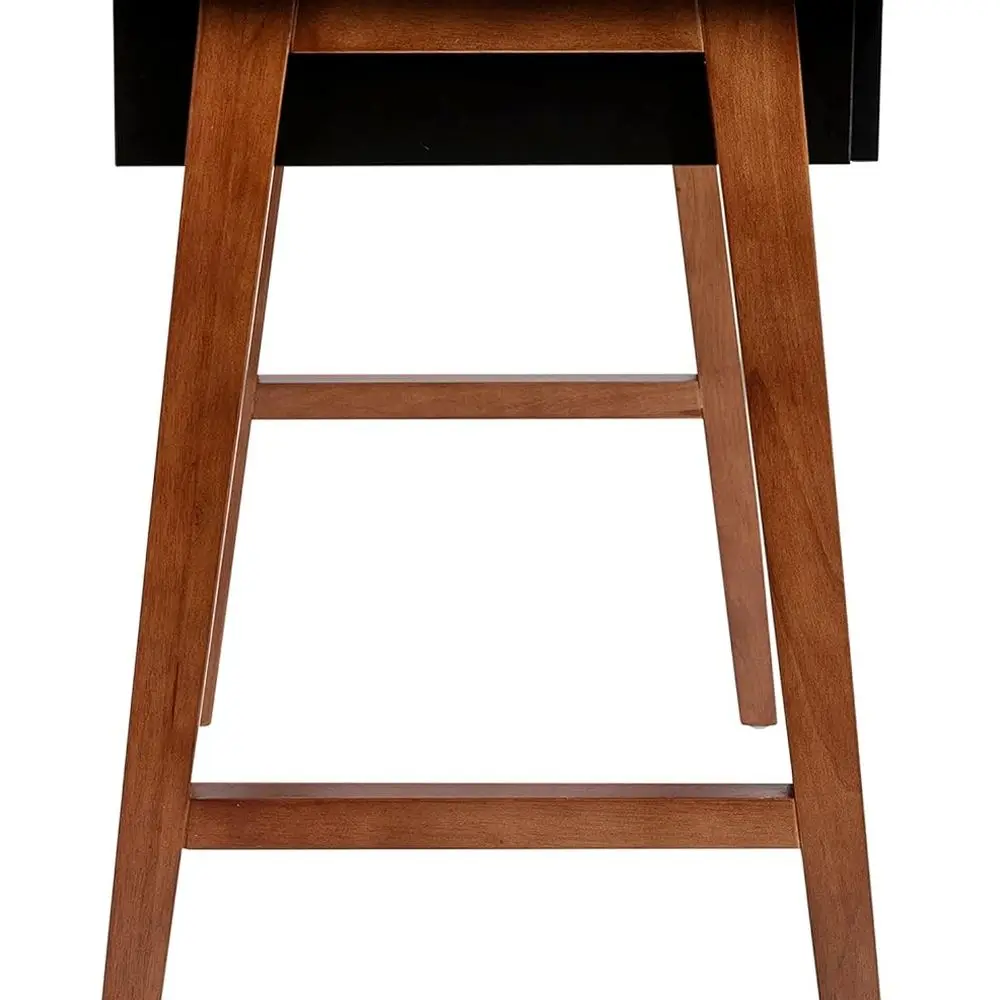 42 Black Home Office Desk with Storage for Writing or Bedroom Use