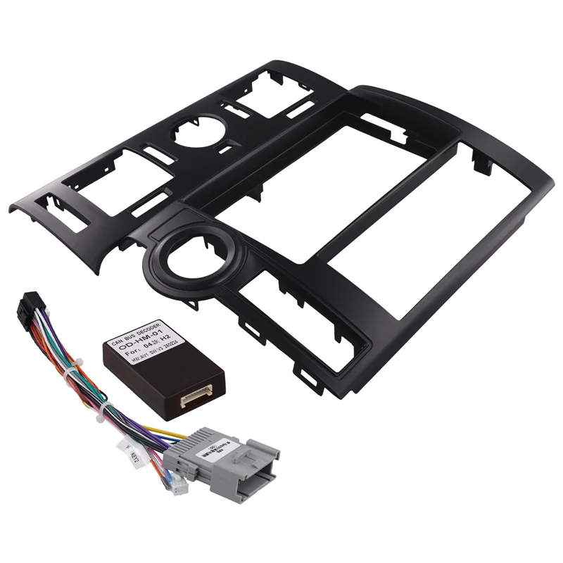 Zestaw ABHX - Adapter Ramy Deski Rozdzielczej do HUMMER, Dekoder Canbus, Radio Android, Panel Montażowy Deski Rozdzielczej, Zestaw Przewodów