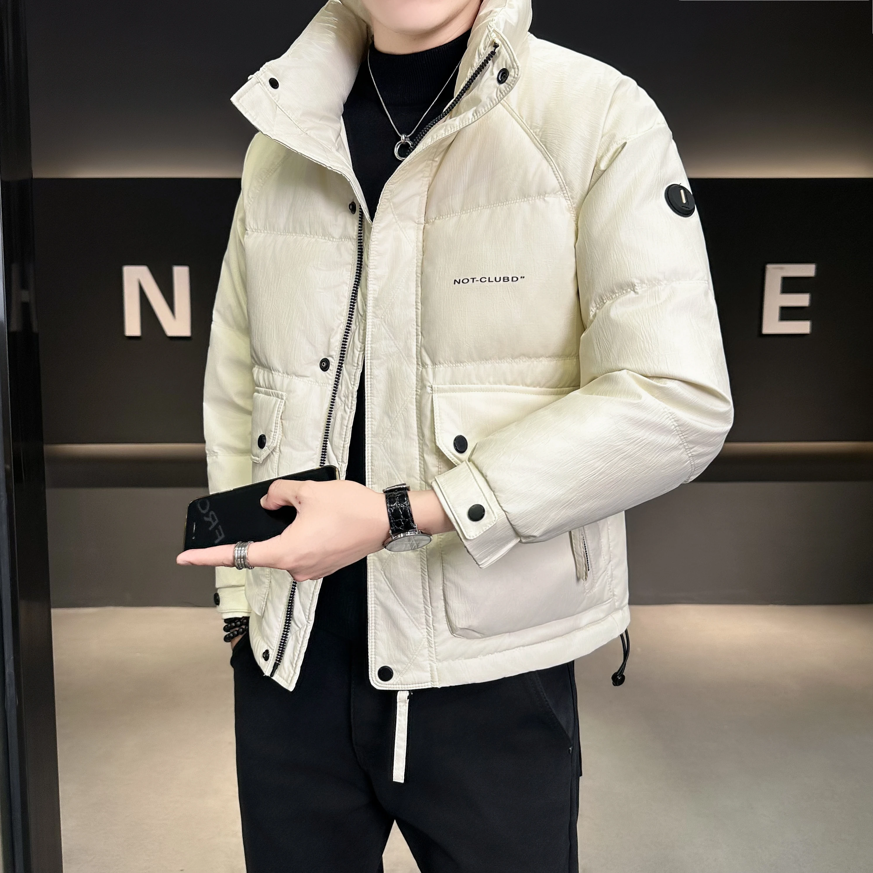 

2024 Winter Down Jacket Men's Brand Casual White Duck Down Jackets men Warm Coat For Men's Clothing Winter Jacket Male Windproof