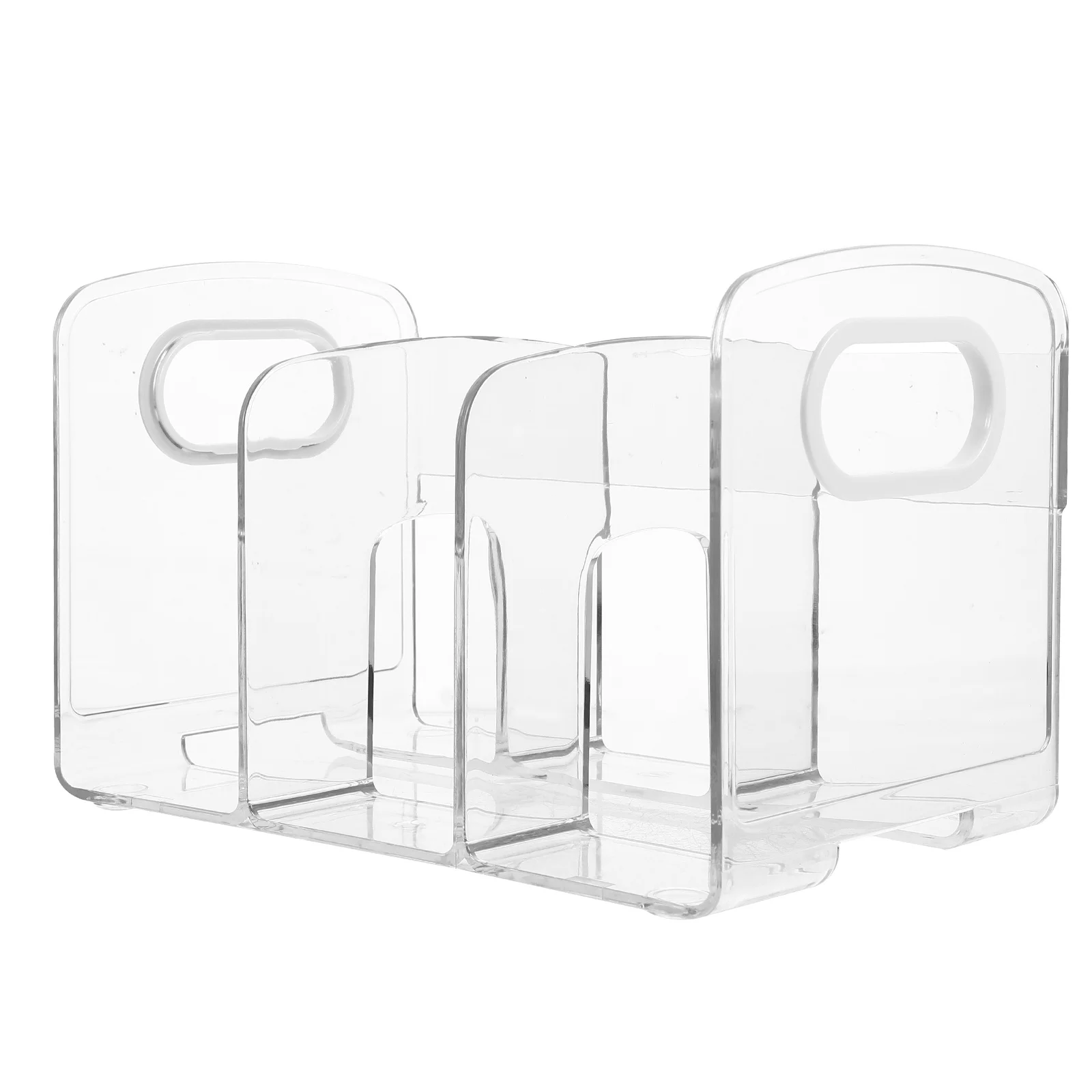 حامل كتب بلاستيكي مزخرف، تصميم بسيط، حامل ملفات منظم للكتب المكتبي متعدد الوظائف #3