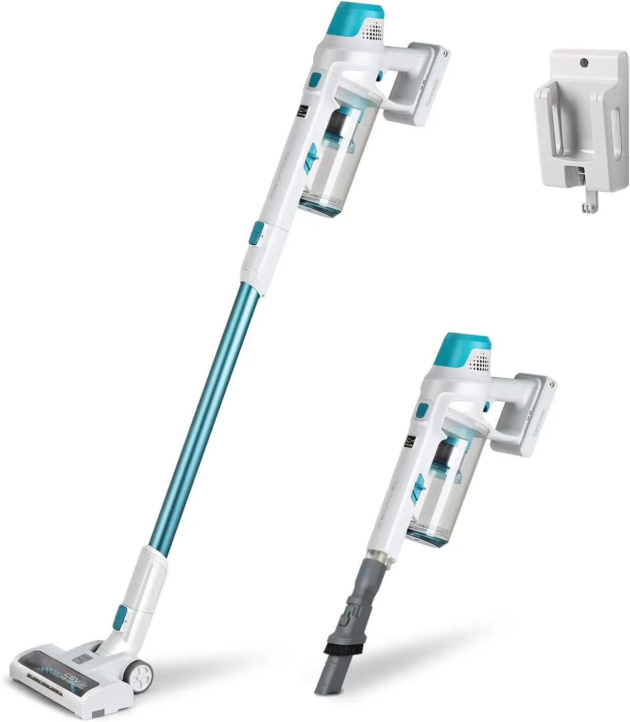 

DS4065 Cordless Stick Vacuum 1L Capacity Lightweight Cleaner 2-Speed Power Suction LED Headlight 2-in-1 Handheld for Hardwood