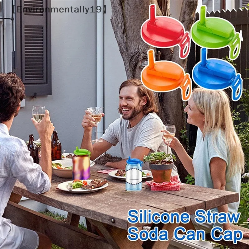 Tapas de plástico para latas de Soda, cubiertas de latas a prueba de salpicaduras de repuesto para tapa de taza de Soda, pajitas de cerveza, 2 uds. ​ Can cubre accesorios para botellas