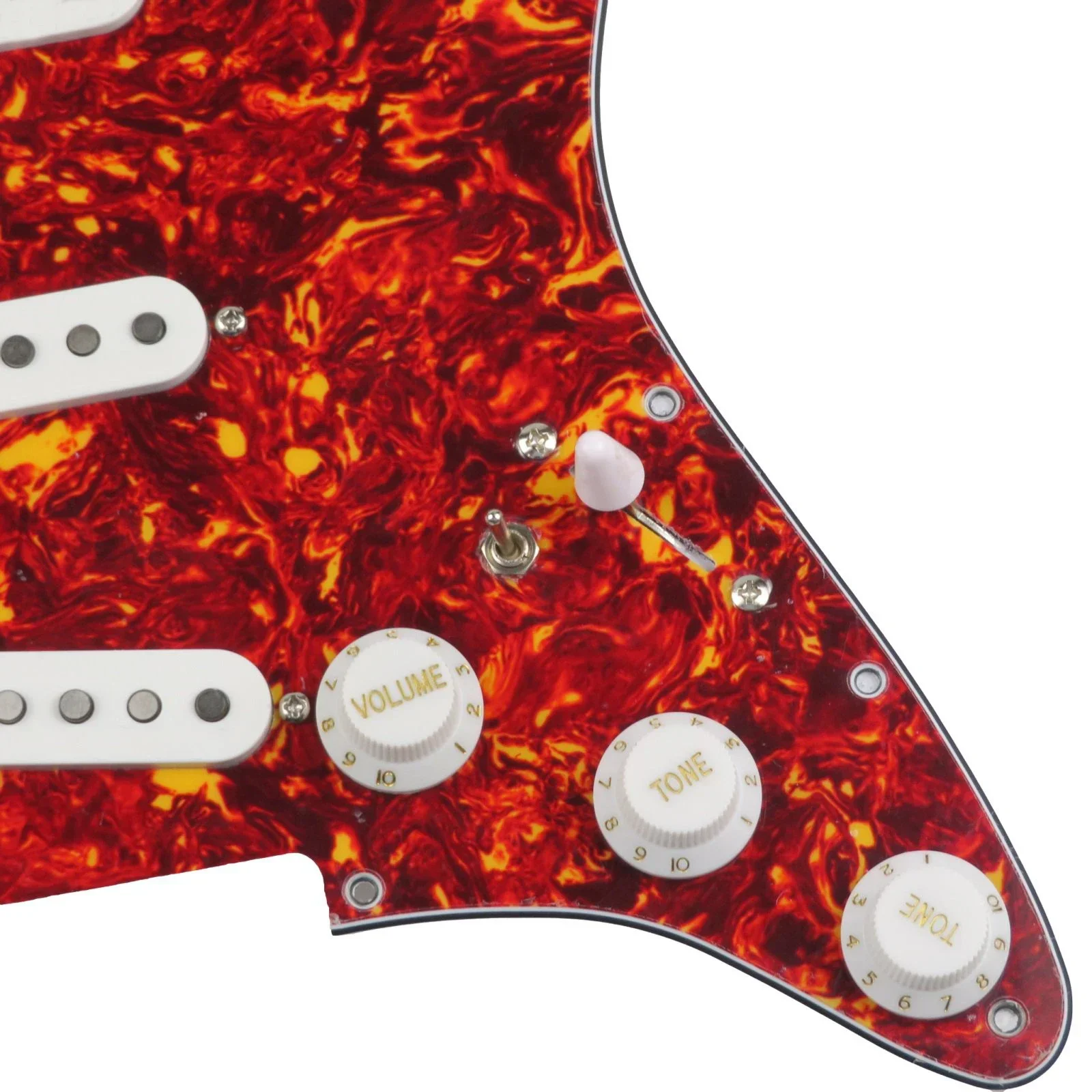Loaded Prewired Guitar Pickups SSS 60s Style single coils Alnico 5 Pickups 7-Way wiring pickguard