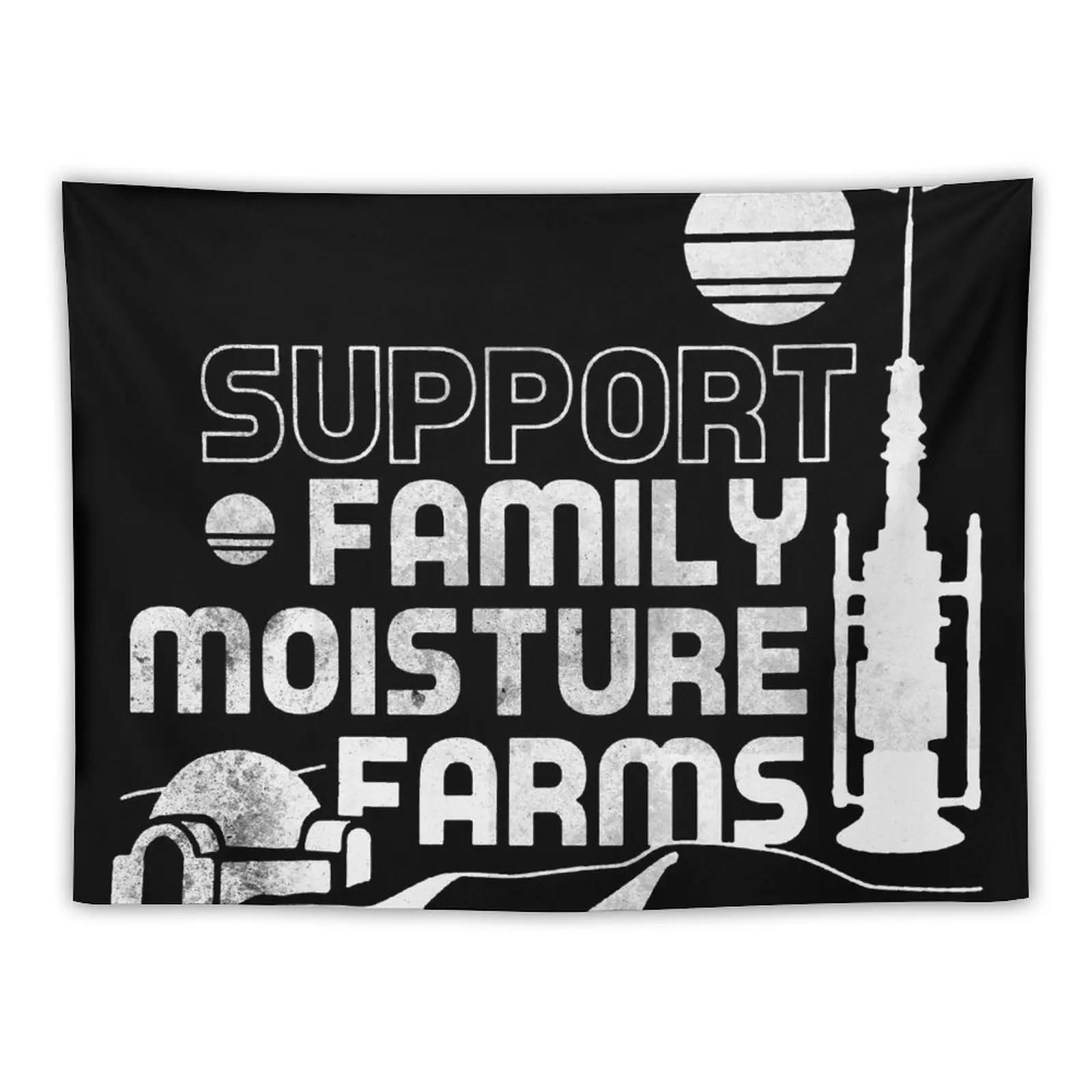 

New Support Family Moisture Farms Tapestry Custom Tapestry Home Decoration Accessories Decorations For Room