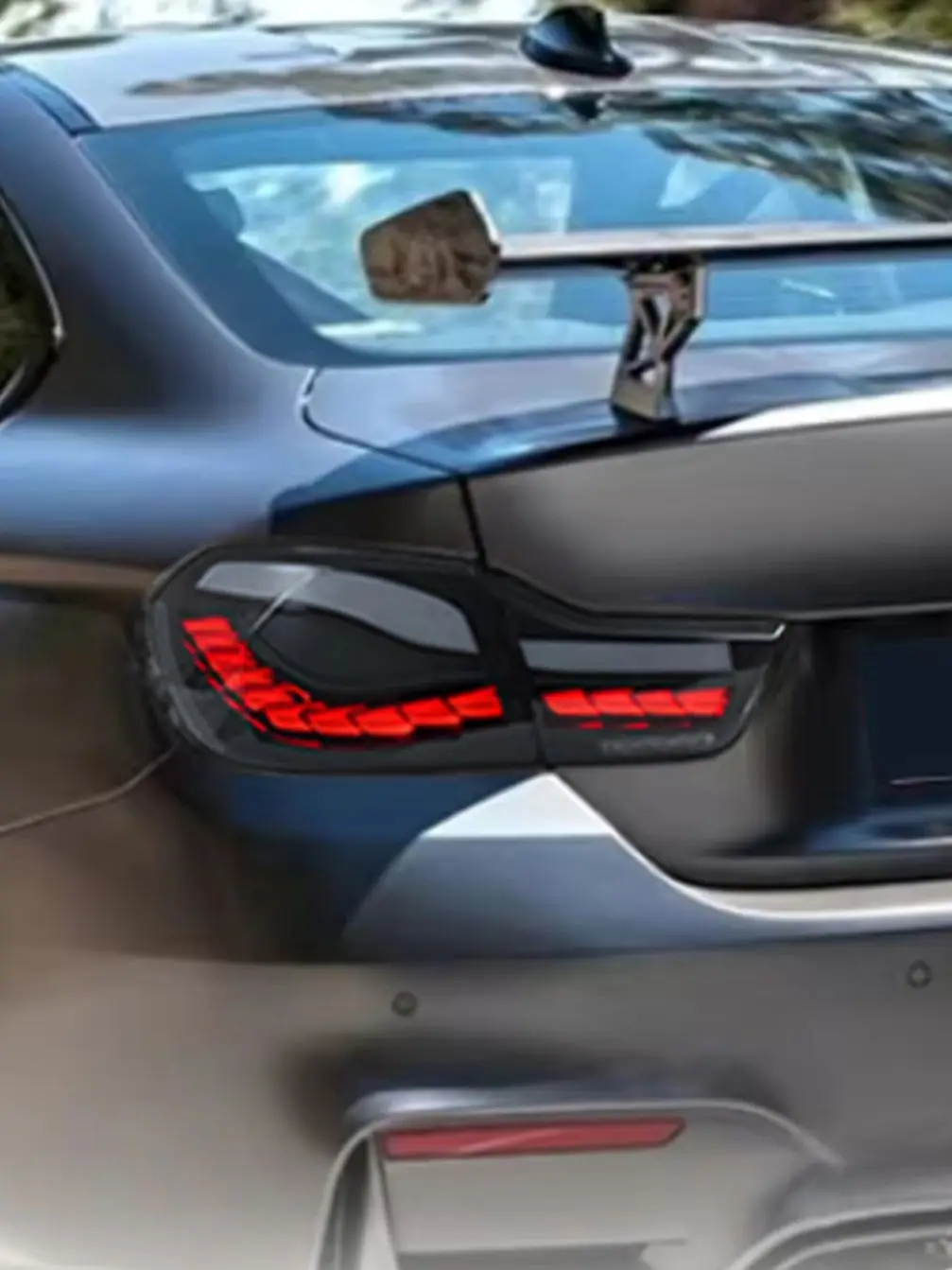 LED-Rückleuchten Kompatibel mit BMW 4er-Reihe F32 F33 F82 F83 F36 M4 2014-2020 Coupé Cabrio mit Sequenziellem Blinker GTS CSL Rückleuchten-Set