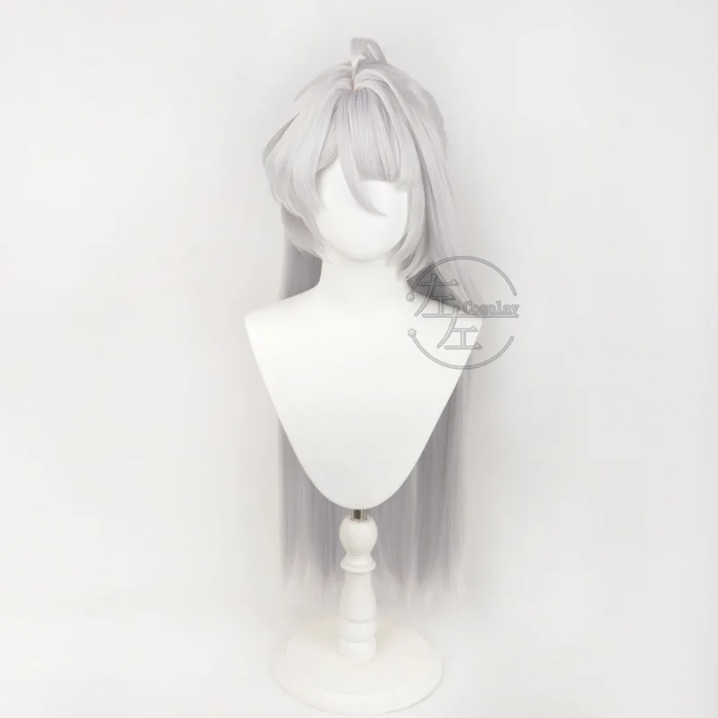 Zenless Zone Zero Yixuan Cosplay Wig Anime Con Dress Up Costume Accessories Woman Silver Straight Long Hair Halloween Party Wigs