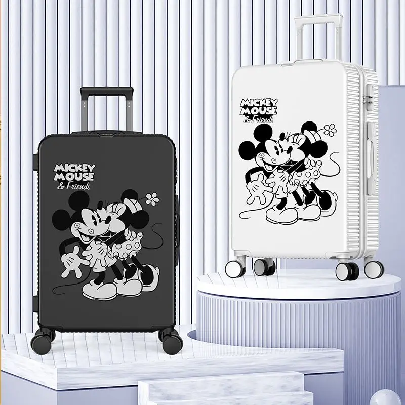 Disney 20/22/24/26/28 Inch Travel Luggage Password Trolley Suitcase Universal Wheel Lightweight Luggage Mickey Travel Bags Set