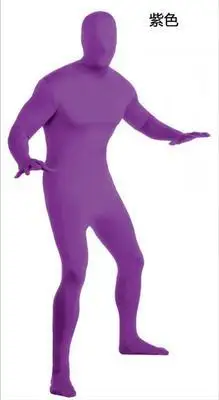 Strakke oranje bodysuit Halloween Zentai cosplay kostuum carnaval volledig pak lichaam vrouwen mannen kinderen huid jumpsuit groene podium panty