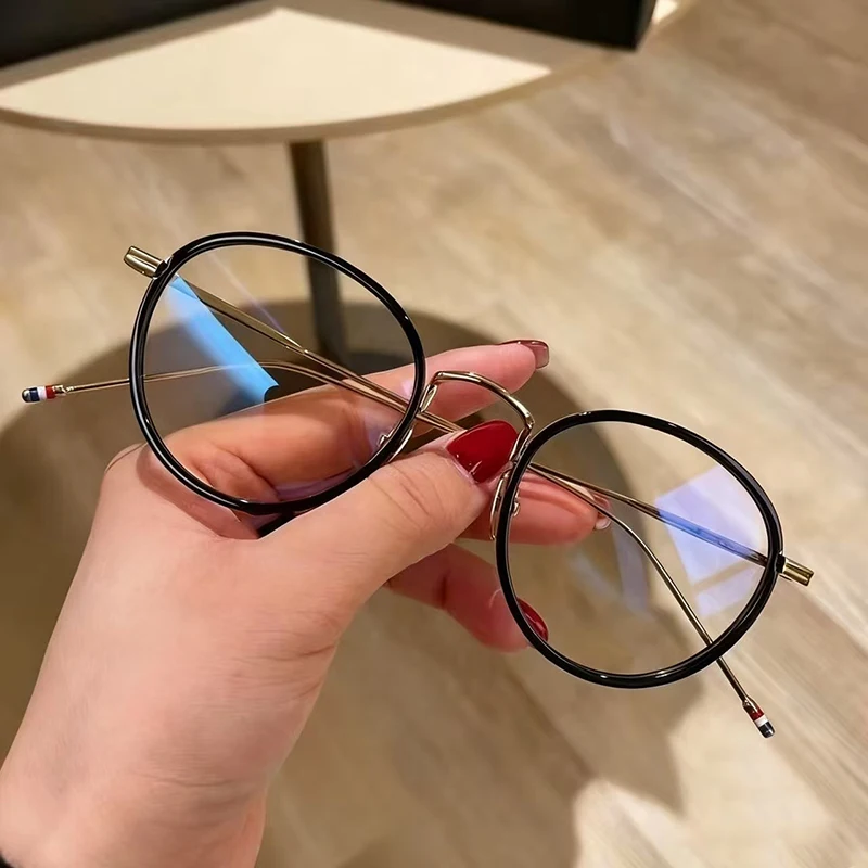 

New York TB905 Ultralight Pure Titanium Retro Round Oval Spectacle Frame Women Men's Glasses Frames Brand Design Eyewear Fashion