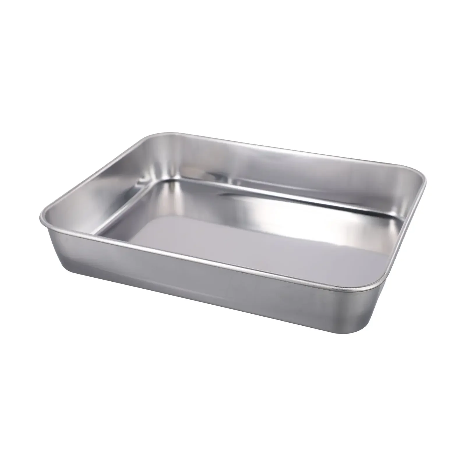 Food-Grade Stainless Steel Baking Pan Set Featuring Detachable Cooling Rack And Tight-Fitting Cover For Kitchen Use