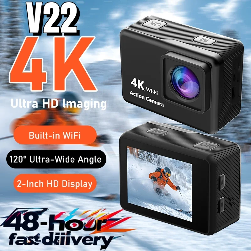 

Экшн-камера Ultra HD 4K/30 кадров в секунду, Wi-Fi, 2,0 дюйма, 30 м, подводный водонепроницаемый шлем, запись видео, катание на лыжах, велоспорт, спортивные камеры, подарок