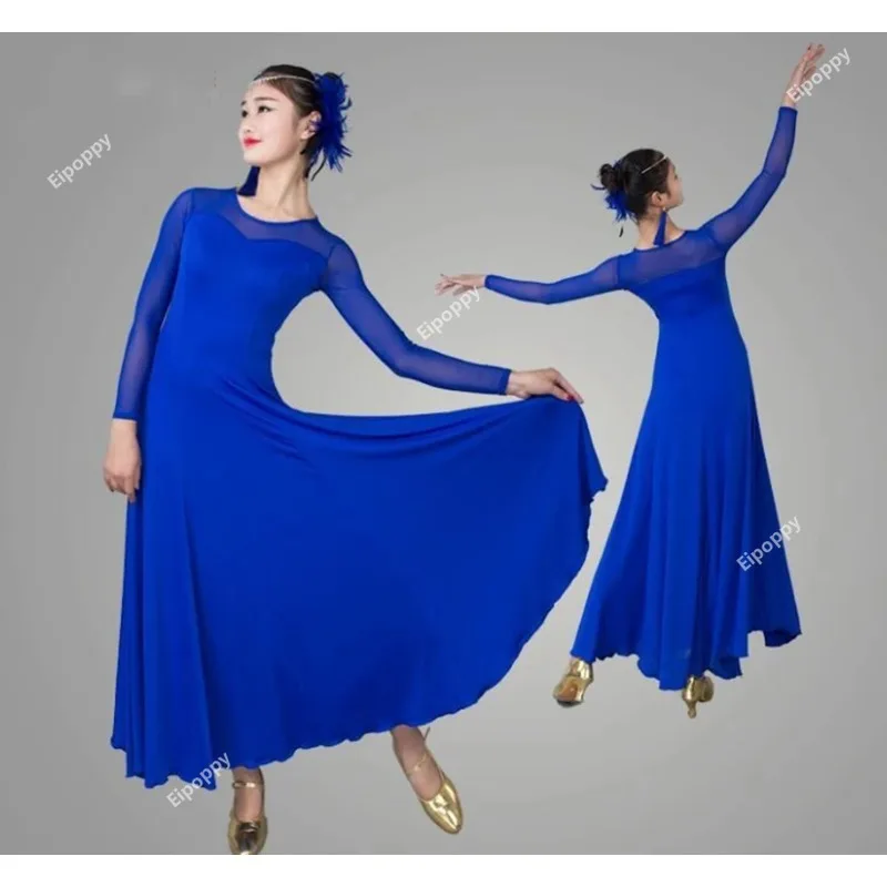 Vestido de baile de salón para mujer, traje de competición de baile moderno, Vals, Tango, Foxtrot, Quickstep, nuevo