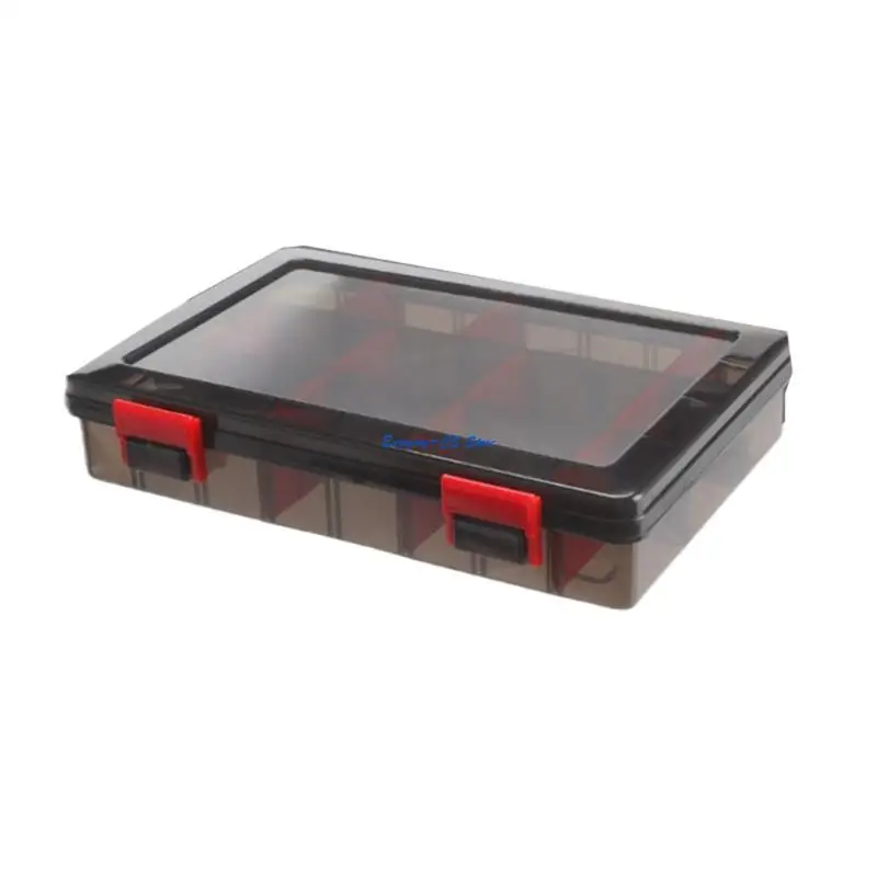 

Y51D Adjustable Space Fishing Tackle Box Compartments Baits Lures Hook Storage Box Fishing Accessories Tackle Storage Case