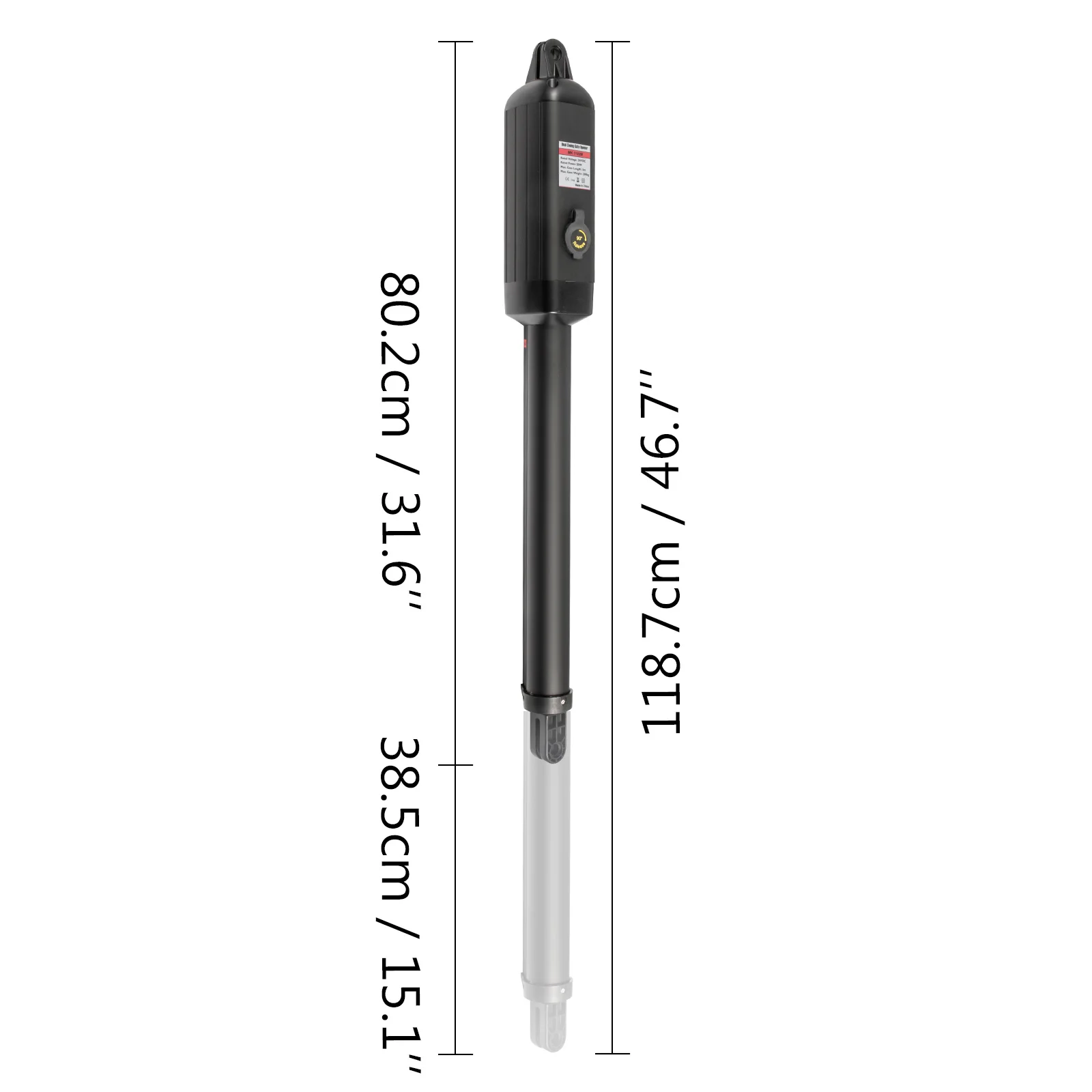 VEVOR-abridor de puerta abatible doble, abridor de puerta automático de alta resistencia, 18 pies de largo, alimentado por CA 50/80W con Kit completo remoto, 16 mm/s