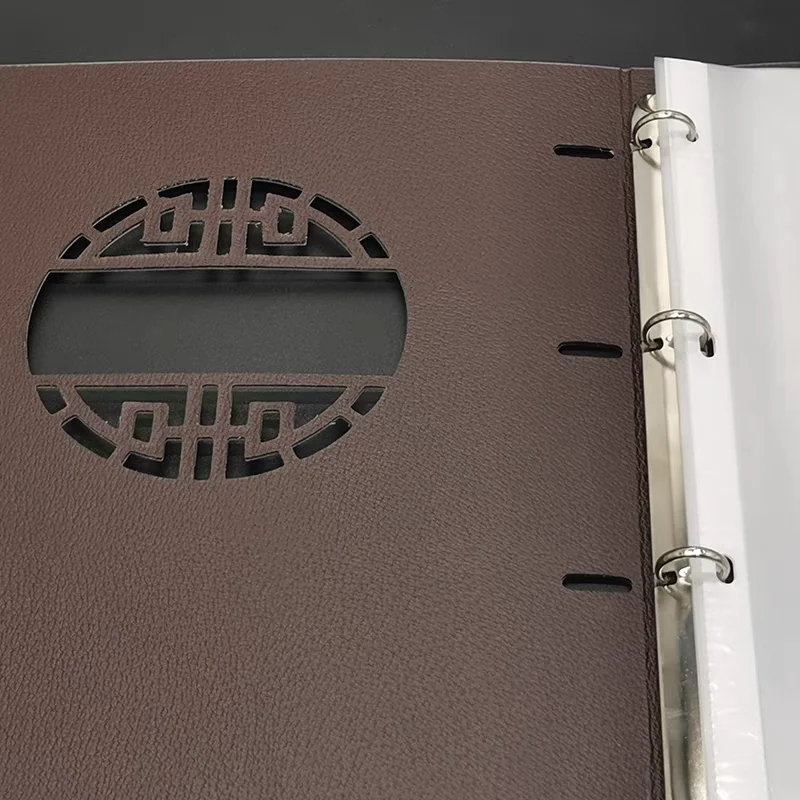 Menu Folder Price List Holder Book With 8-Pockets For Restaurant & Salon & Hotel