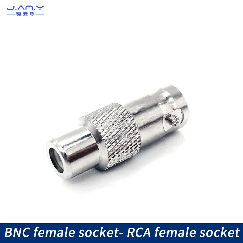 1 Stuk Bnc Naar Rca Kabel Connector Socket Bnc Vrouw Naar Rca Vrouwelijke Stekker Legering/Messing Rechte Coaxiale Rf Adapter