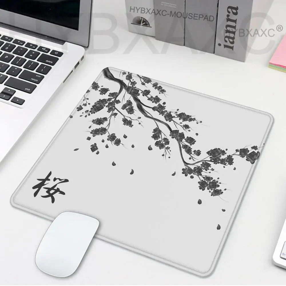 450x400 Japan Cherry Blossom Game Small Mousepad Computer Sakura Desk Mat Table Keyboard Pad Laptop Cushion Non-slip Deskpad