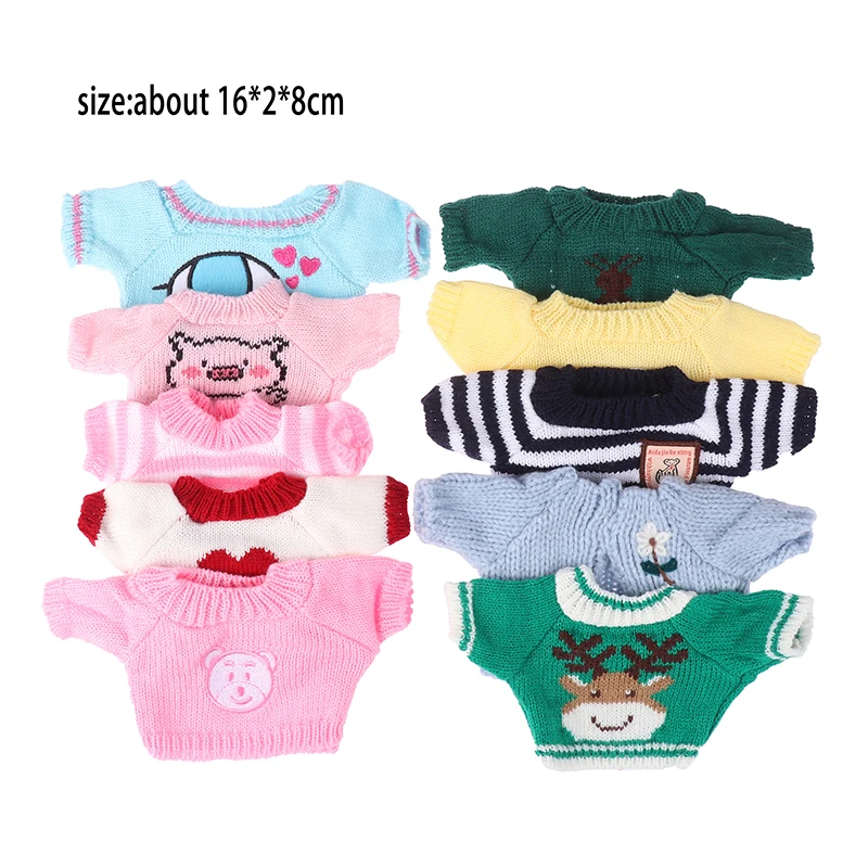 20cm Doll Clothes for Korea Kpop EXO Dolls Plush Star Doll's Clothing Sweater Stuffed Toy for Idol Dolls Accessories