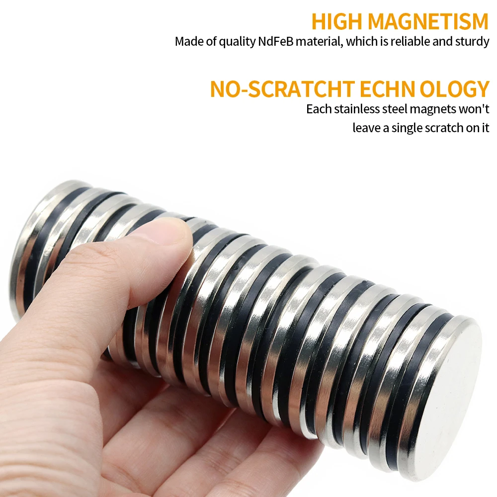 40x5mm Super Strong Round Neodymium Magnet N35 Powerful Magnetic NdfeB Permanent Refrigerator Magnet imanes DIY