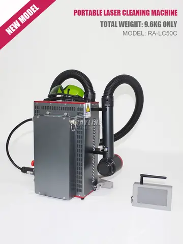 레이저 녹 제거 청소 기계 50W 100W 배낭 녹 제거 엔진 부품 나무 페인트 벽돌 돌 가구