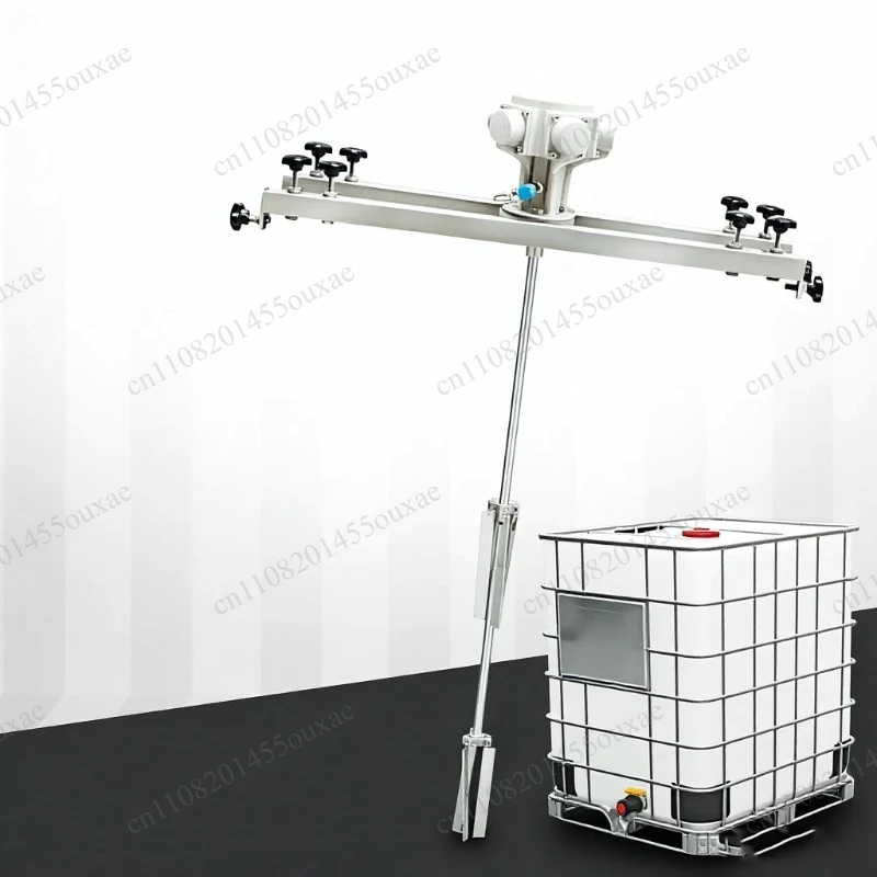 Adjustable Speed Pneumatic IBC Tote Mixer Air‑Driven Liquid Agitator Dispersion Machine for Chemical Pesticide Paint Solvent