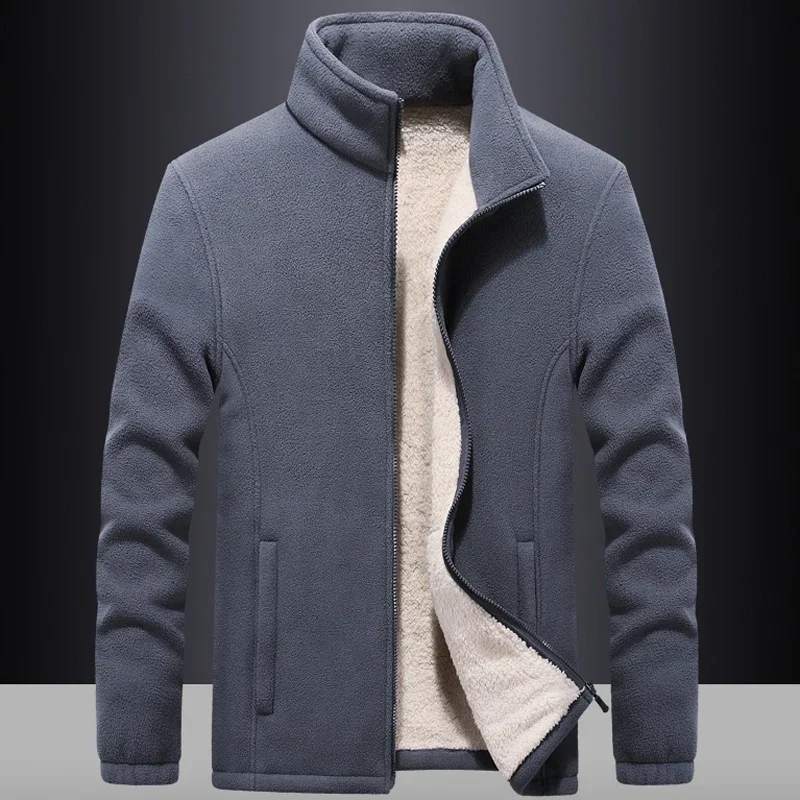 Plus Size 7XL 8XL 9XL Winter Fleece Hiking  Jacket Men outwear Sportswear Wool Liner Hoody Warm Hoodies Thermal Coat Sweatshirts