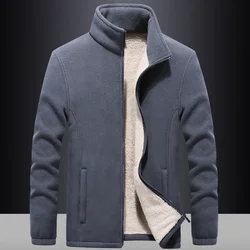 Plus Size 7XL 8XL 9XL Winter Fleece Hiking  Jacket Men outwear Sportswear Wool Liner Hoody Warm Hoodies Thermal Coat Sweatshirts