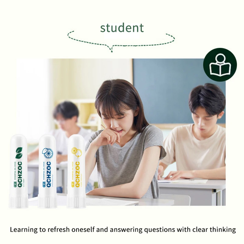 Penghirup Hidung Aromaterapi Penghirup Hidung Stok Energi Meningkatkan Fokus Meningkatkan Pernapasan Pereda Hidung Tersumbat Pendinginan Portabel