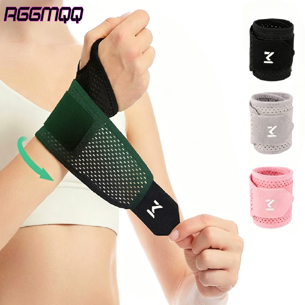 1PCS Breathable Mesh Wrist Stabilizer Adjustable Compression Support for Men Women, Fits Both Hands for Carpal Tunnel Sports