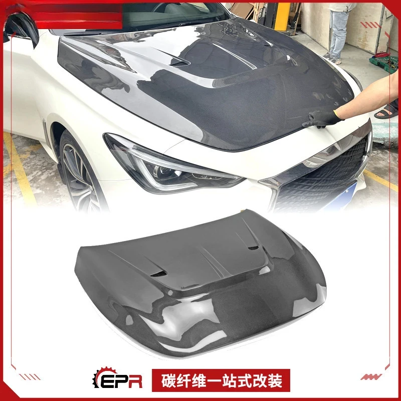 

SAAR For Infiniti Q60 CV37 Carbon Fiber EPA-Spec Ventilated Engine Hood