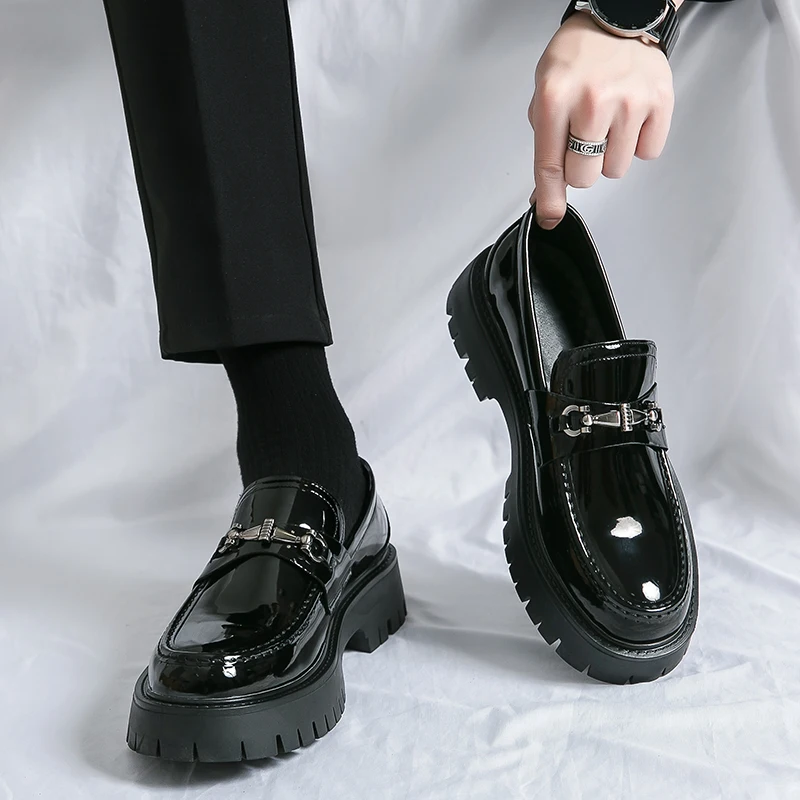 

Men Business Dress Casual Fashion Elegant Formal ShoesSlip-on Evening Dress Loafers Party Tassel Leather Shoes Wedding Shoes