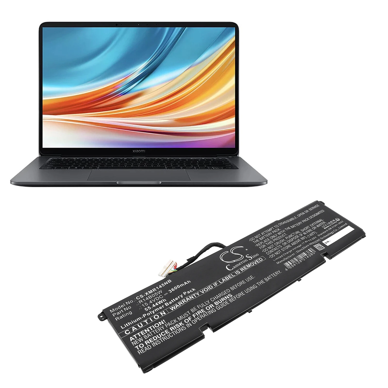 

Replacement 15.4V 3600mAh Notebook, Laptop Battery R14B05W for Xiaomi Pro X 14 Pro X14