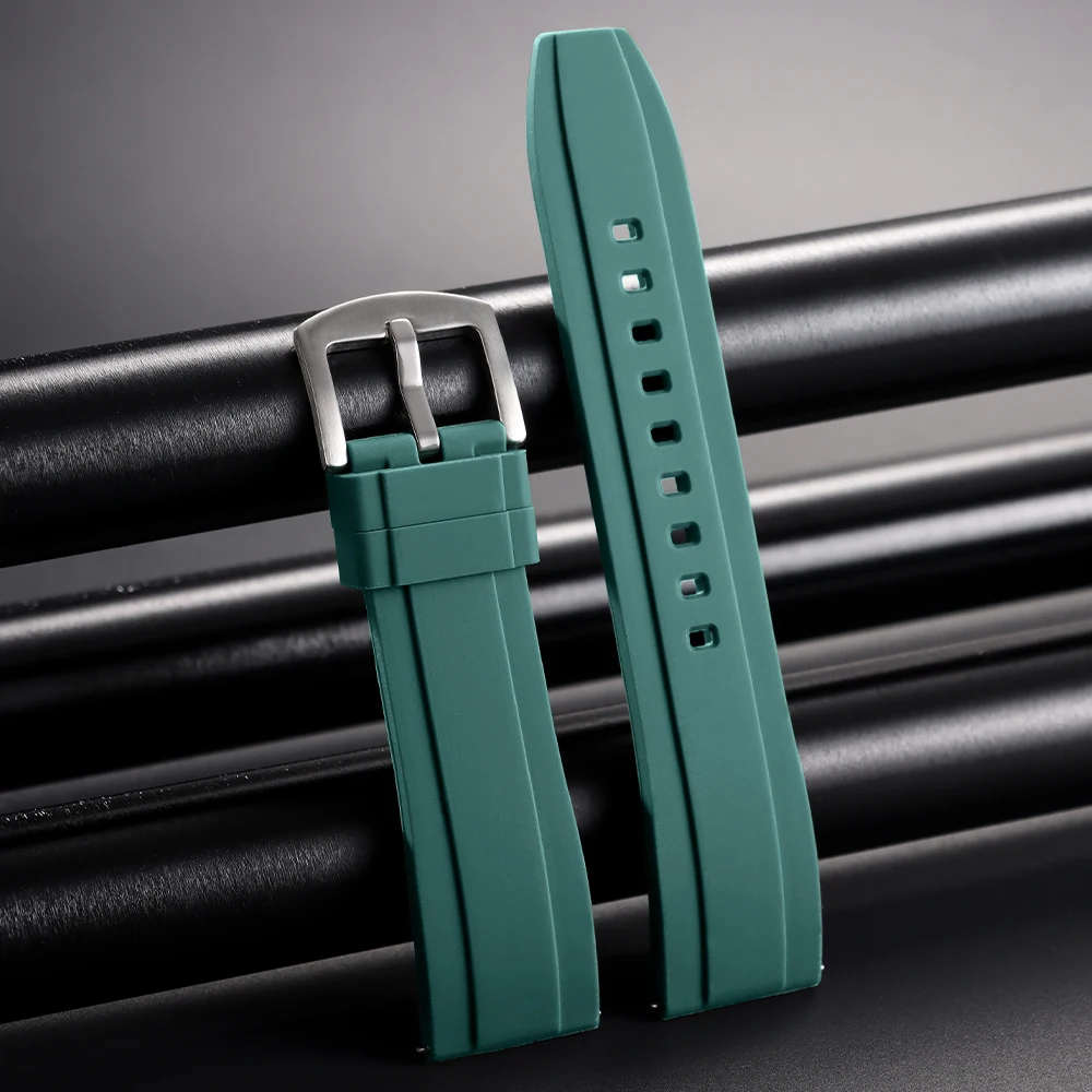 20mm 22mm Universelles wasserdichtes Gummiband für Rolex für Armani für Omega Armband Sport Silikon Uhrenarmband für Seiko Armband – Detail 19