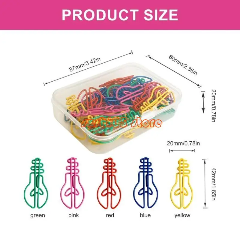 781e 30pcs lampada colorata lampadina clip clip clip clip per le buste foto buste lettere documento cartello