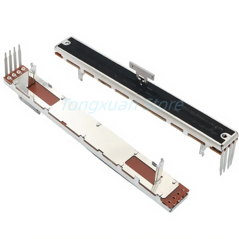 1 potenciómetro deslizante ALLEN QU32 GLD80 Fader ALPS Fader empujador 128mm B10K 4 pines sin Motor mango en T con película a prueba de polvo