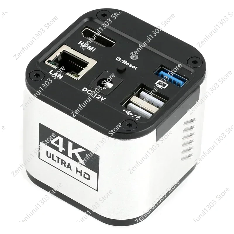 4K HDMI LAN USB3.0 WIFI Measure Mouse Control C Mount Industry Phone Repair PCB Soldering Digital Microscope