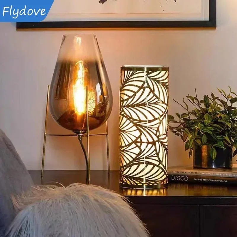 

Nordic Modern Creative Light Luxury Designer Desk Lamp For Bedroom Study Bedside Hotel Homestay Decoration Art Glass Lamp