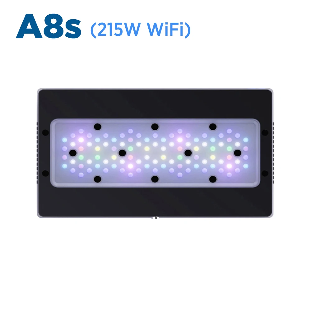 A8s A8 pro 215W Full Spectrum WiFi APP Controlled Coral Reef Marine LED Aquarium Light with CREE LED Beads