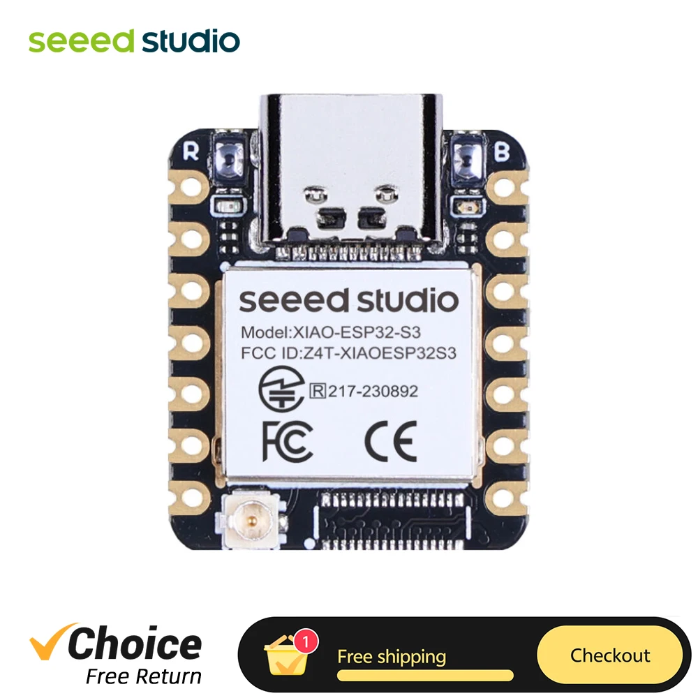 Seeed Studio XIAO ESP32-S3 MCU Board Radio Connectivity 2.4GHz Wi-Fi, BLE 5.0, Apply The Internet Of Things And Smart Home ﻿