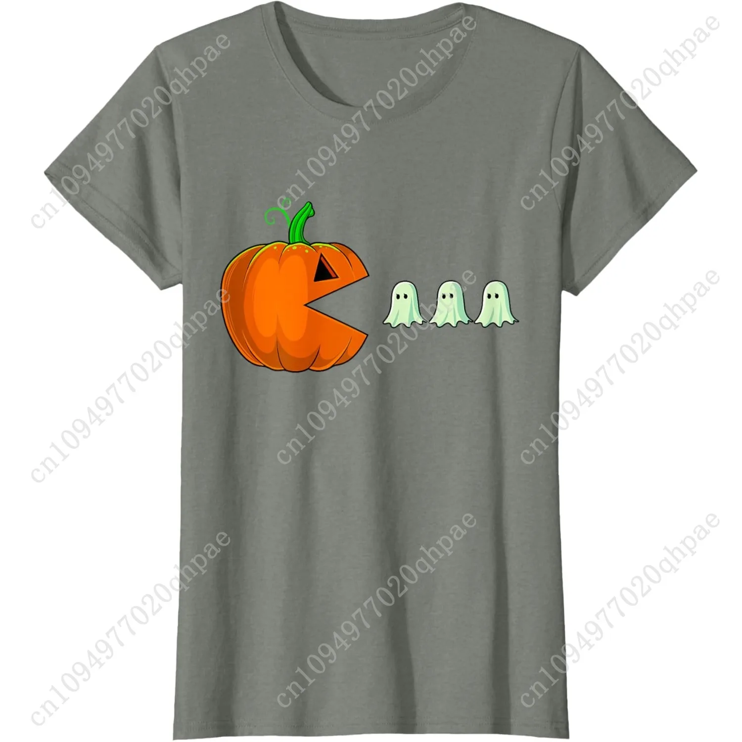 Halloween Pumpkin Funny Ghosts Boys Kids Women Men T-Shirt