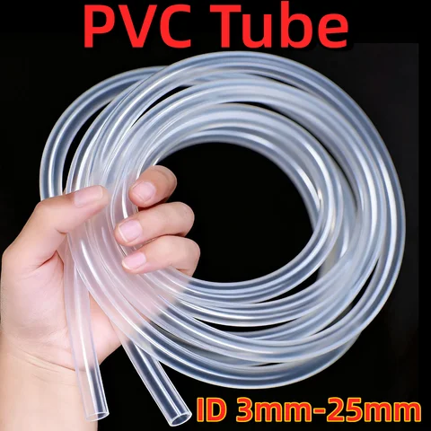 ID 3-30mm PVC Hoses Plastic Pipe Garden Water Transparent motorcycle gasolineS Tube Fuel drain conditioning pump aquarium fish