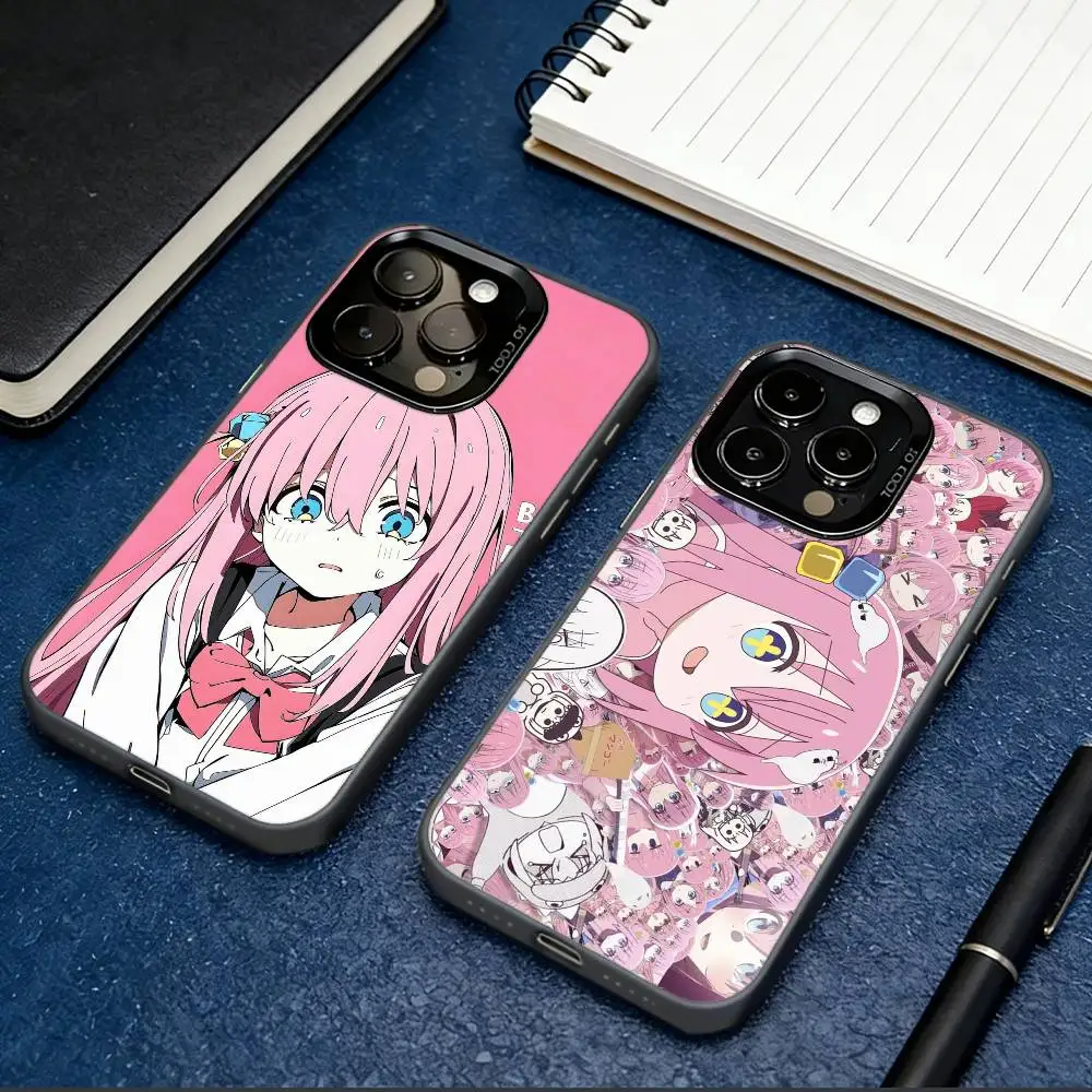 B-BOCCHI THE ROCK! Phone Case For iPhone 17,16,15,14,13,12,11 Plus,Pro Max,XS,Colorful Silver Black Cover