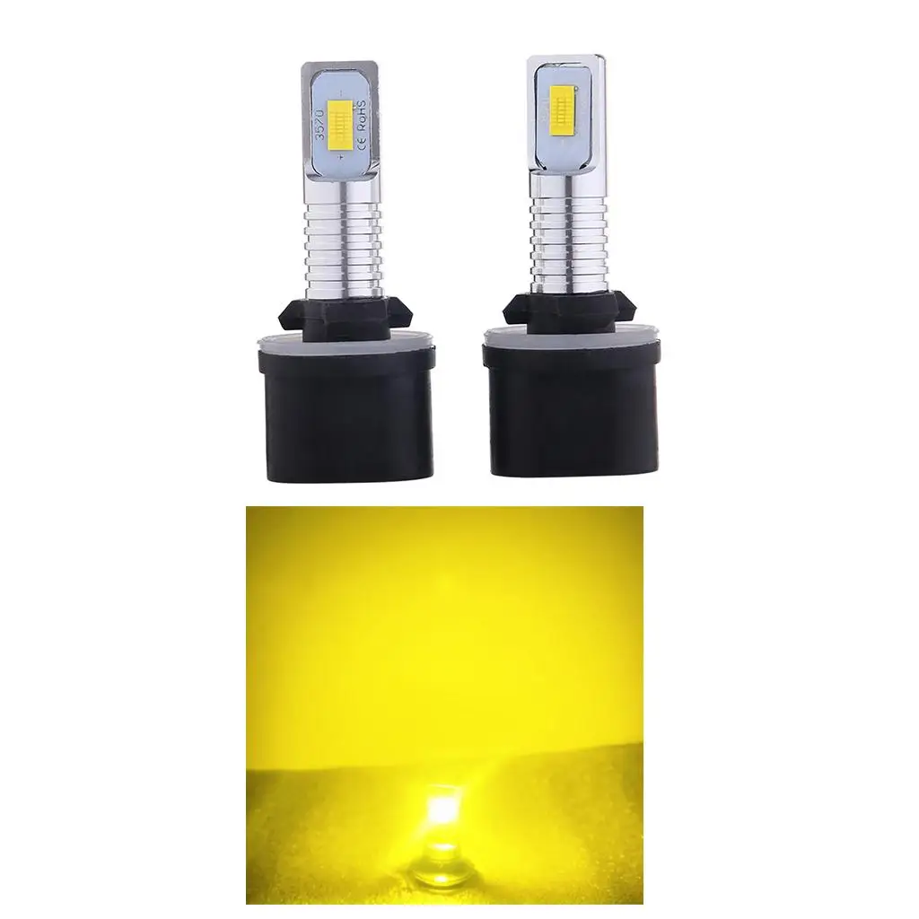 Automotive LED Car Headlight Bulbs 880 35W Yellow High Luminous Flux for Safe Nighttime Driving